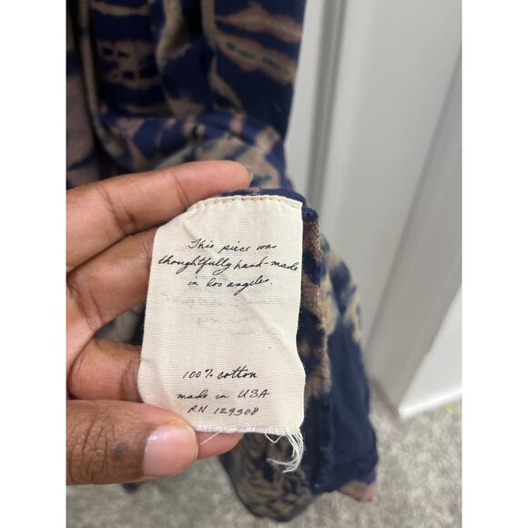 Raquel Allegra Drama Maxi Dress- Navy Storm Sz 0 US Small - Picture 9 of 16